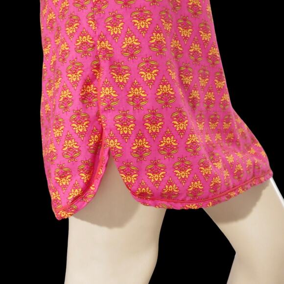 Mitra Pink Lotus Cheongsam Mini Dress M‎ NWT | Asian Inspired Boho Chic - Picture 3 of 10
